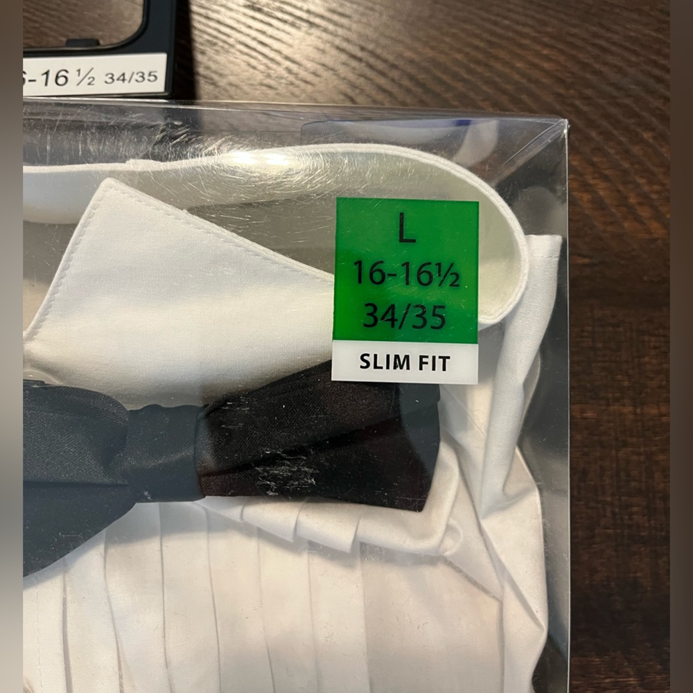 Slim fit large tuxedo shirt NEW WITH TAGS